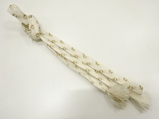 JAPANESE KIMONO / HAND-TIED OBIJIME CORD
